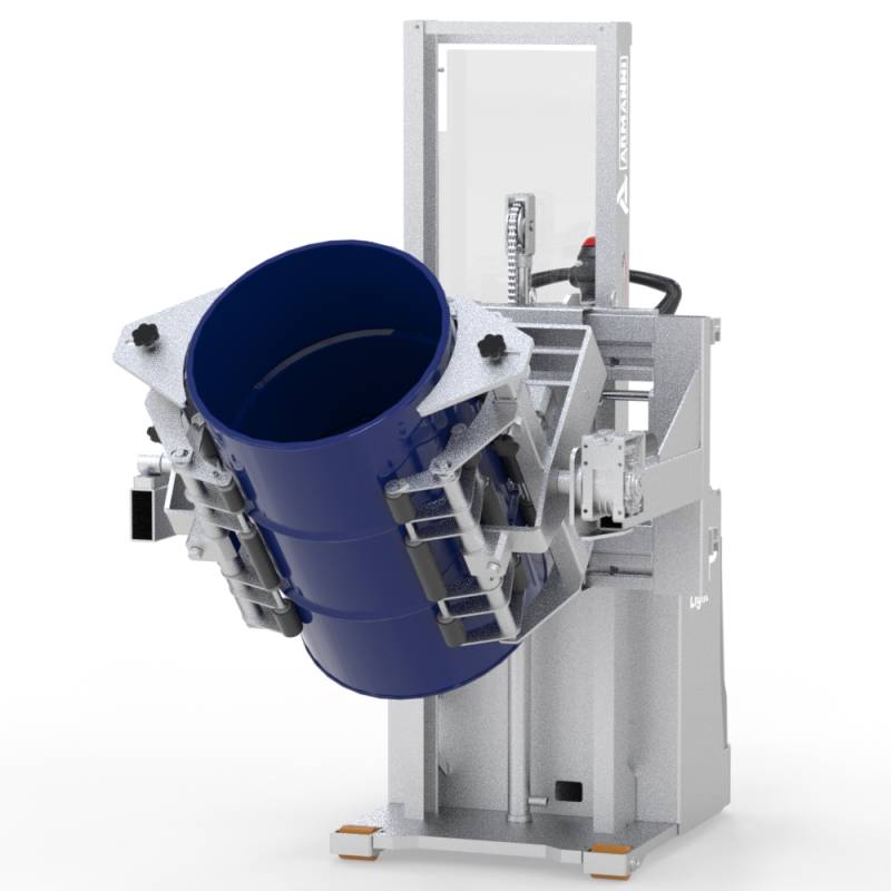 Soluzioni speciali per questo settore CP Light PRF-F Inox - Stoccatore con pinza per svuotamento frontale di fusti