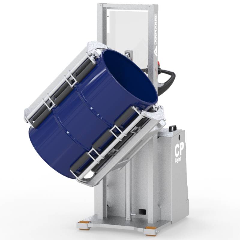 Soluzioni speciali per questo settore CP Light PRL-F Inox - Stoccatore con pinza per svuotamento laterale di fusti