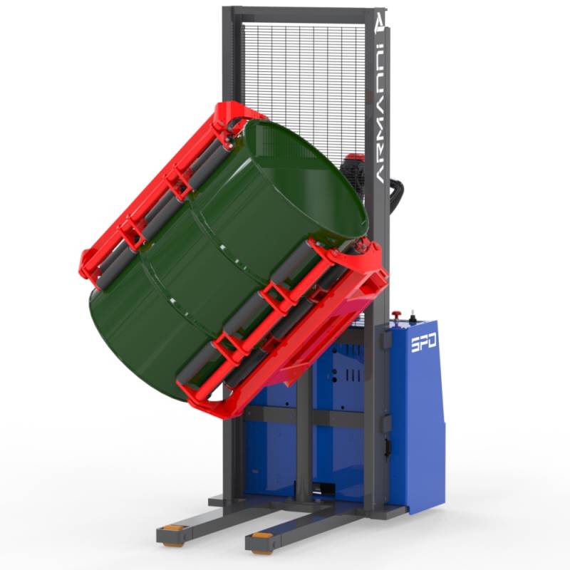 Lift trucks with side clamp for drum emptying SPD PRL - F