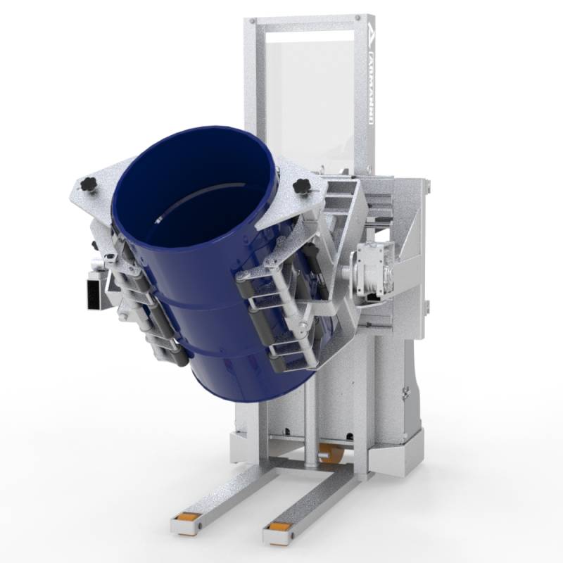 Soluzioni speciali per questo settore Speedy PRF-F Inox - Stoccatore con pinza per svuotamento frontale di fusti