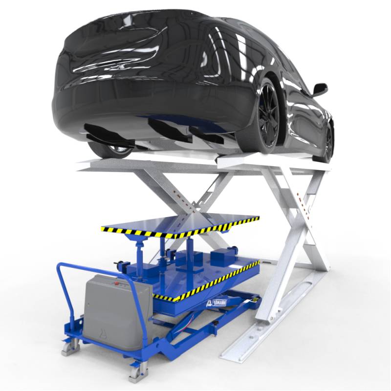 Soluzioni speciali per questo settore TM Speciale - Tavola elevatrice per installazione batterie su veicoli elettrici