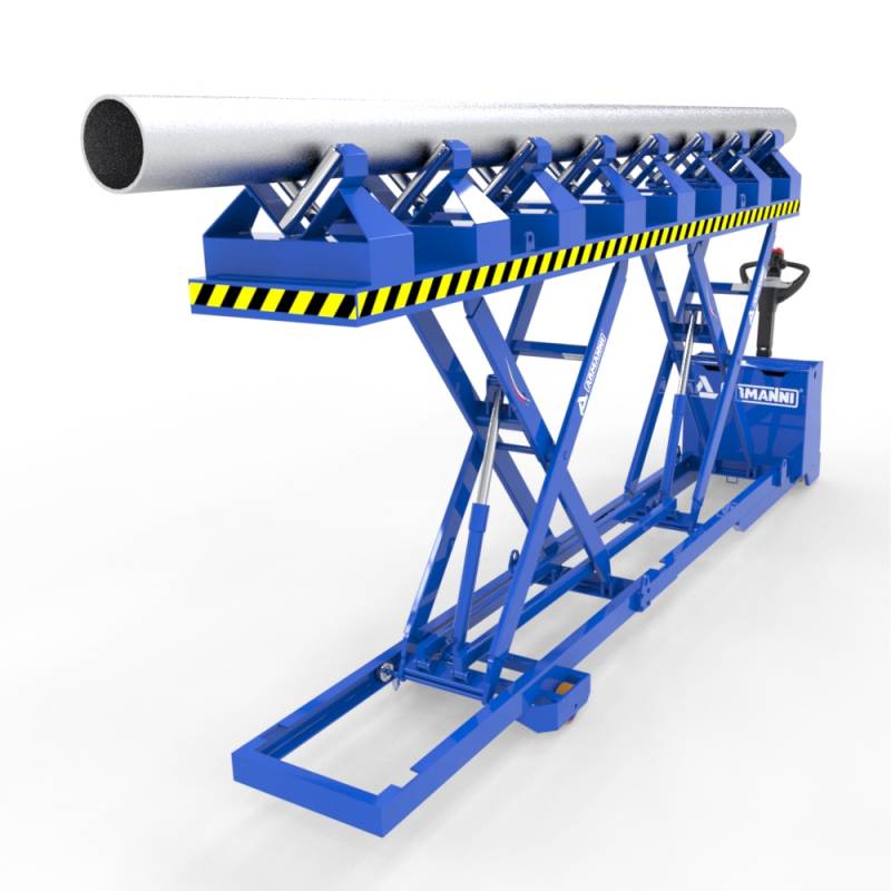 Tables élévatrices mobile motorisées TEM AC-evo pour tubes et profilés